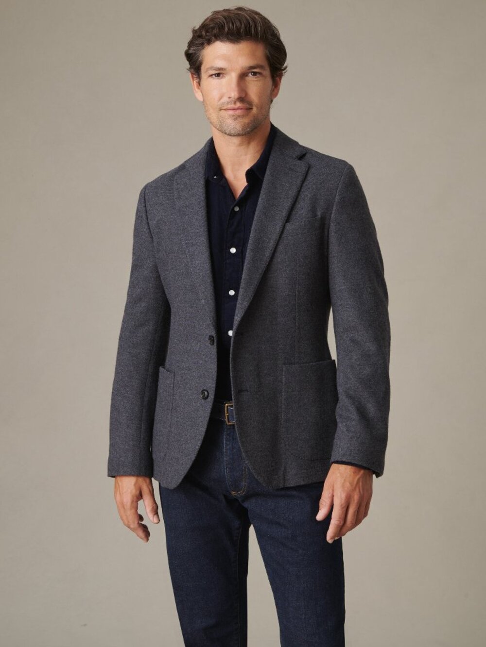 J McLaughlin Canary Knit Blazer - Charcoal NEW